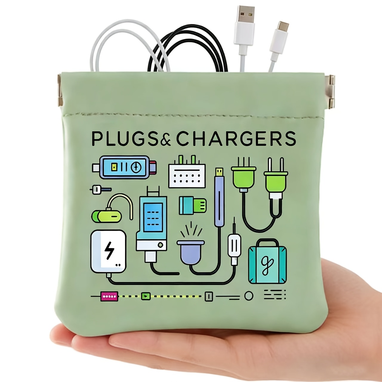 Tech Accessories Bag - Sac de rangement portable pour câbles