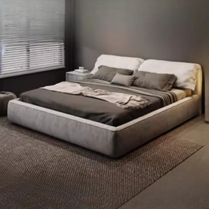 Lit double simple en tissu tec - Tech Queen avis et prix
